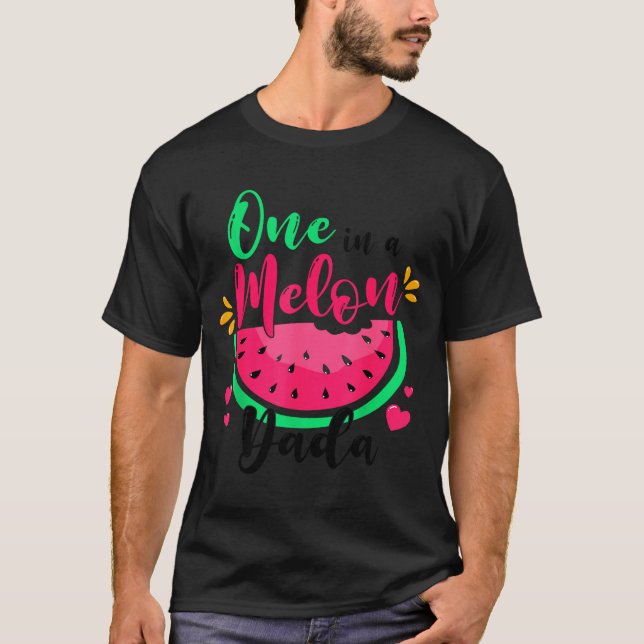 Camiseta One In A Melon Dada Summer Birthday Party Matching (Frente)