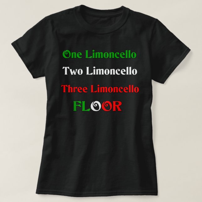 Camiseta One Limoncello (licor italiano) (Frente do Design)