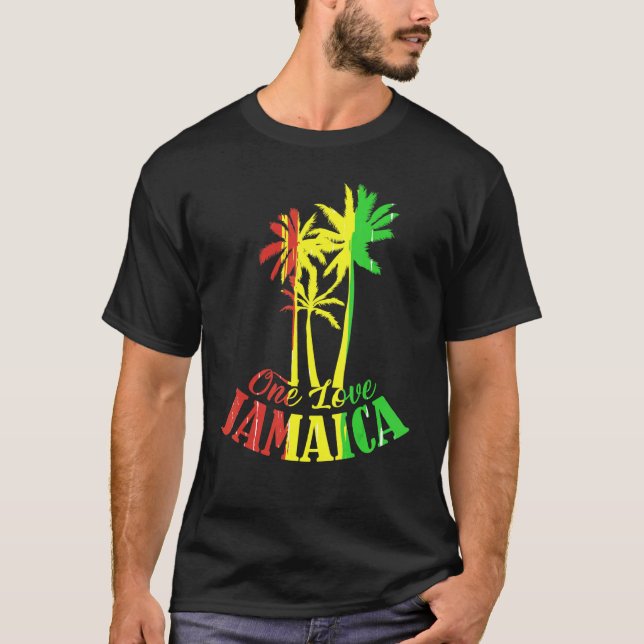 Camiseta One Love Jamaica Caribe Férias Reggea Sentir Va (Frente)