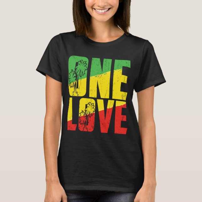 Camiseta One Love Jamaican Vacage Music Ca (Frente)