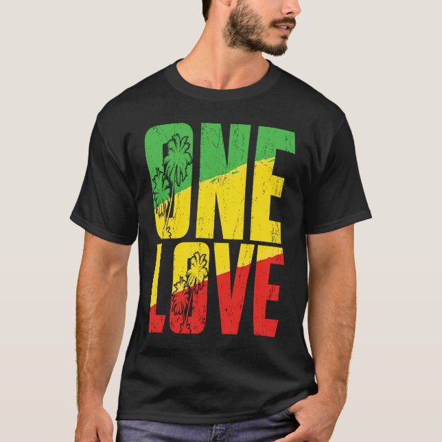 Camiseta One Love Jamaican Vacage Music Ca (Frente)