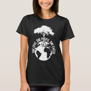 Camiseta One Love One Pessoas One Earth For Peace Advocates
