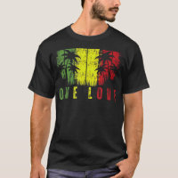One Love Palm Tree Reggae Music Rasta