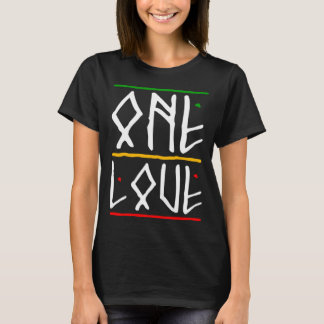 Camiseta One Love Rasta Colors Reggae