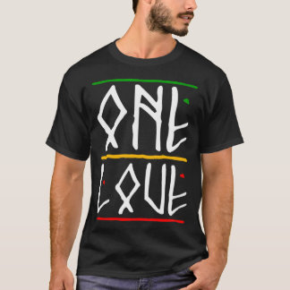 Camiseta One Love Rasta Colors Reggae