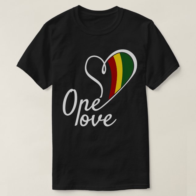 Camiseta One Love Reggae 1 (Frente do Design)