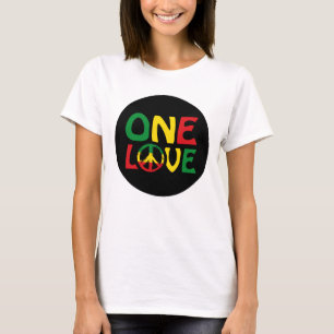 Camiseta One Love, Reggae design