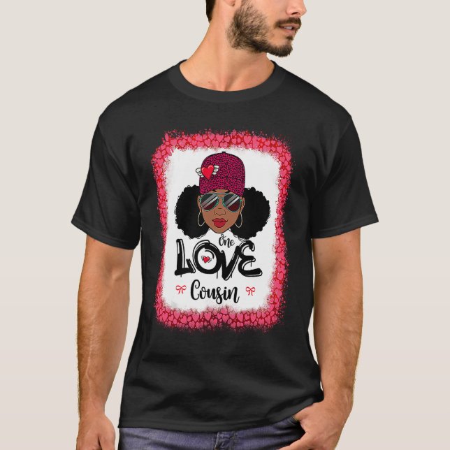 Camiseta One Loved Cousin Black Mom African American Women  (Frente)