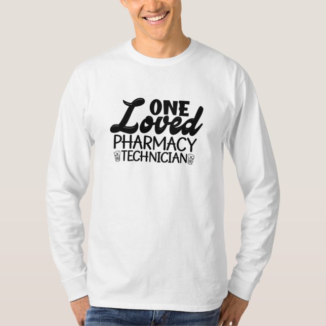 Camiseta One Loved Pharmacy Technician Pharmacist Medicine (Frente)