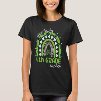 Camiseta One Lucky 4th Grade Teacher St Patrick's Day 2023 