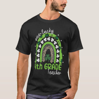 Camiseta One Lucky 4th Grade Teacher St Patrick's Day 2023 