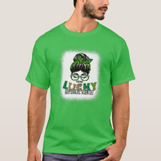 Camiseta One Lucky Biomedical Scientist Bleached St Patrick
