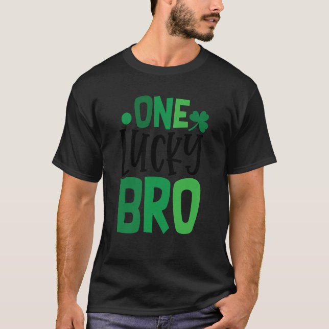 Camiseta One Lucky Bro C Shamrock Irish Ireland (Frente)
