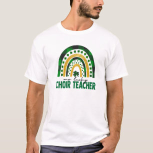 Camiseta One Lucky Choir Teacher Rainbow St Patricks Day Sh
