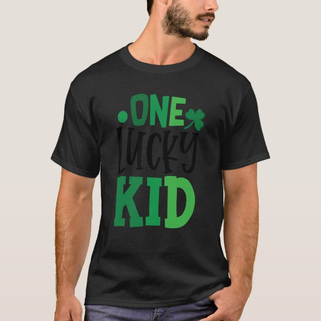 Camiseta One Lucky Kid C Shamrock Irish Ireland (Frente)