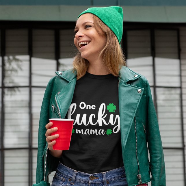 Camiseta One Lucky Mama Funny St Patrick Day (Criador carregado)
