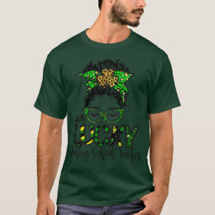 Camiseta One Lucky Primary School Teacher St Patrick Day Te