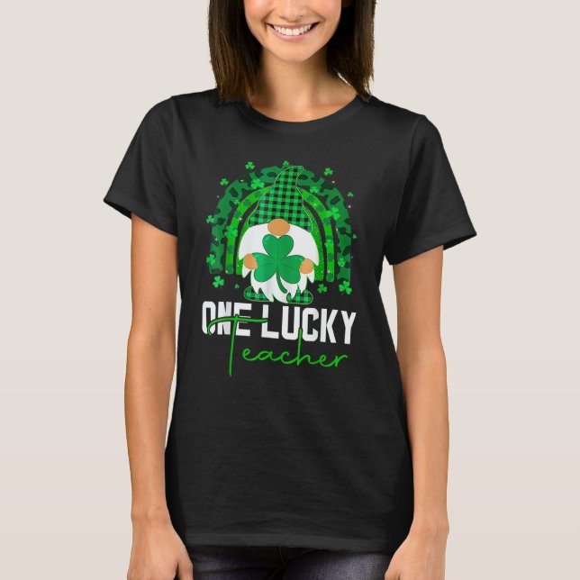 Camiseta One Lucky Shamrock Teacher St Patricku2019s Day 1 (Frente)