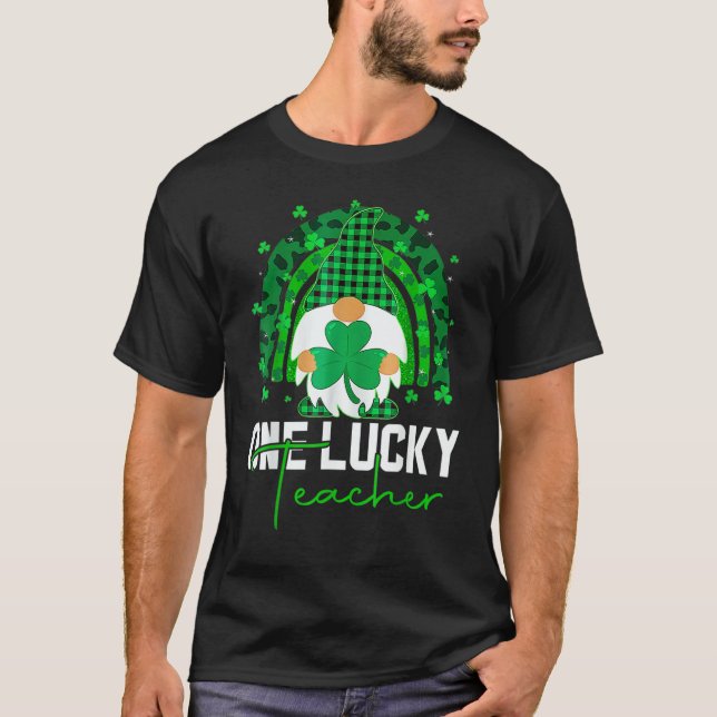 Camiseta One Lucky Shamrock Teacher St Patricku2019s Day 1 (Frente)