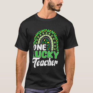 Camiseta One Lucky Teacher Rainbow St Patrick S Day Appreci