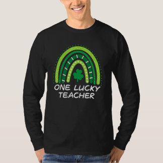 Camiseta One Lucky Teacher Rainbow St Patrick's Day Teacher