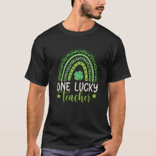Camiseta One Lucky Teacher St Patrick’S Day Costume Rainbow