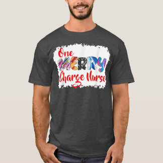Camiseta One Merry Charge Nurse Christmas PJ Xmas Matching