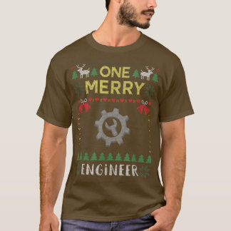 Camiseta One Merry Engineer Engineering Ugly Christmas Swea