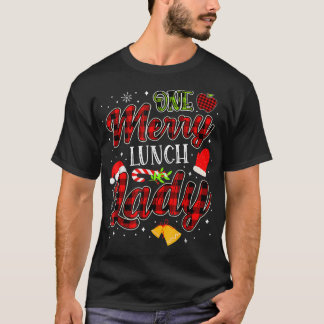 Camiseta One merry Lunch Lady Christmas Funny Xmas