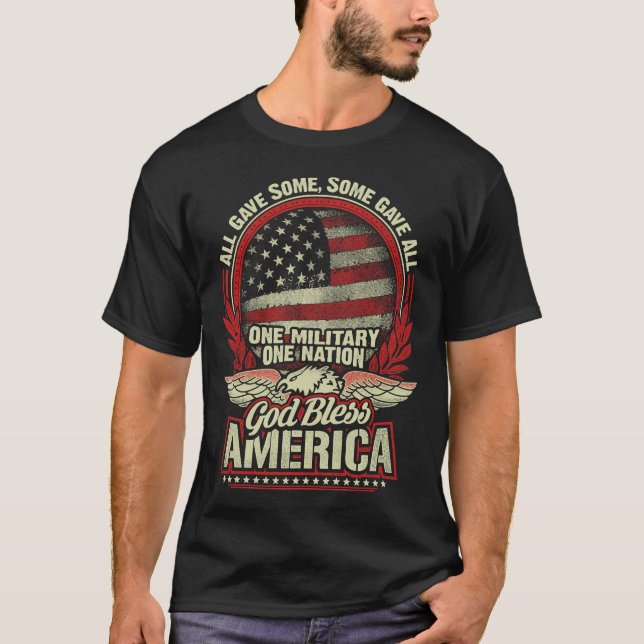 CAMISETA ONE MILITARY ONE NATION  T-SHIRT (Frente)