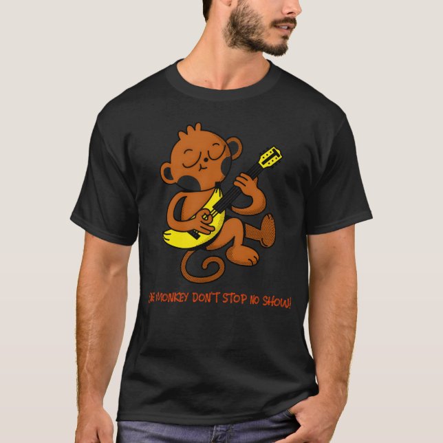 Camiseta One Monkey Dont Stop No Show vintage (Frente)