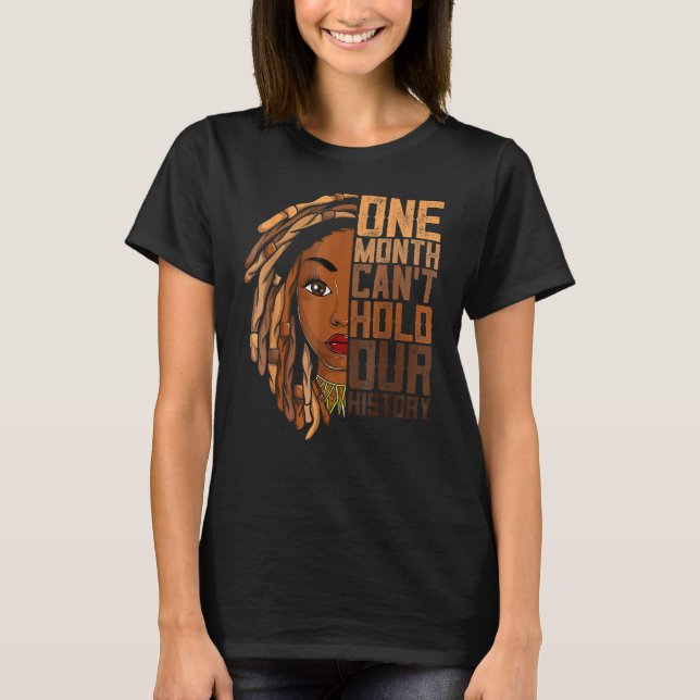Camiseta One Month Can't Hold Our History Apparel African M (Frente)