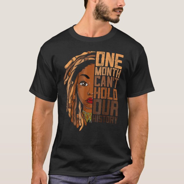 Camiseta One Month Can't Hold Our History Apparel African M (Frente)