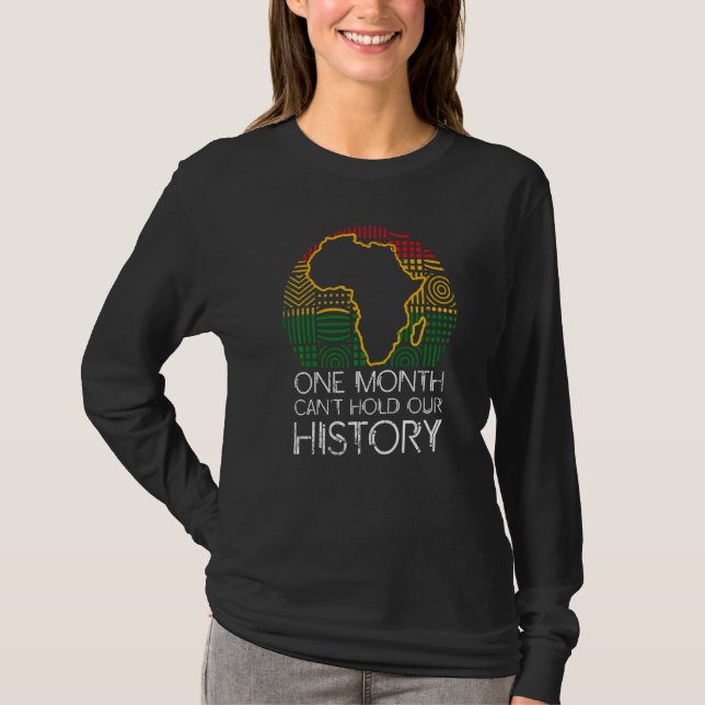 Camiseta One Month Can't Hold Our History Apparel African M (Frente)