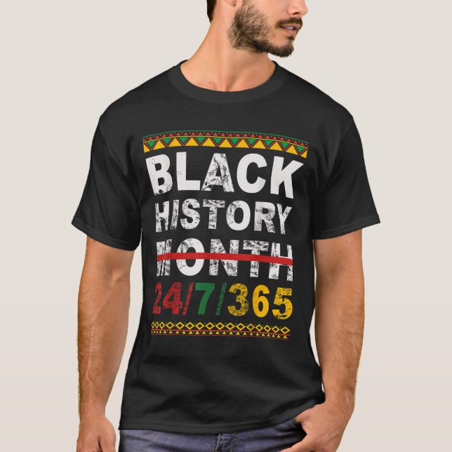 Camiseta One Month Can't Hold Our History Black History Mon (Frente)