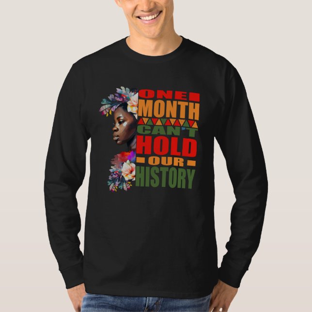 Camiseta One Month Can't Hold Our History Black Women (Frente)