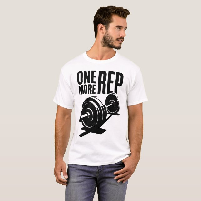 Camiseta One More Rep Weightlifting T-Shirt - Distressed St (Frente Completa)