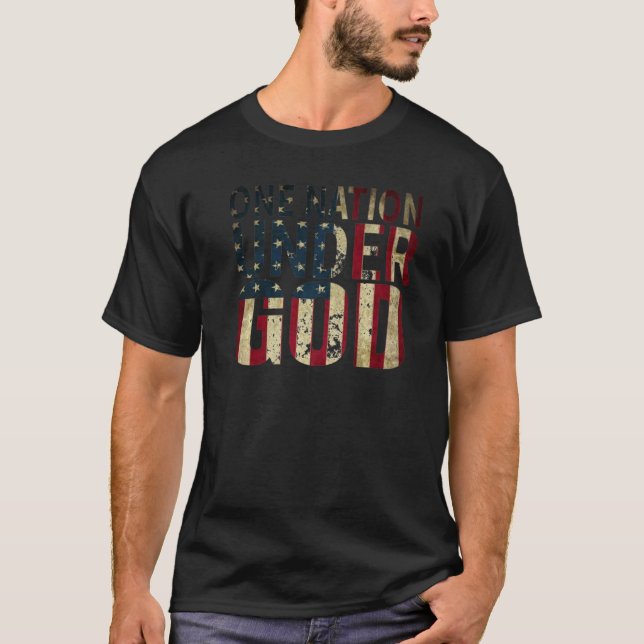 Camiseta One Nation Under God Premium (Frente)