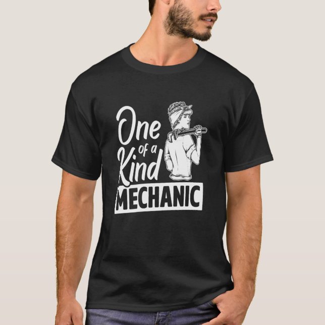 Camiseta One Of A Kind Mechanic Car Repair Automobile Repai (Frente)