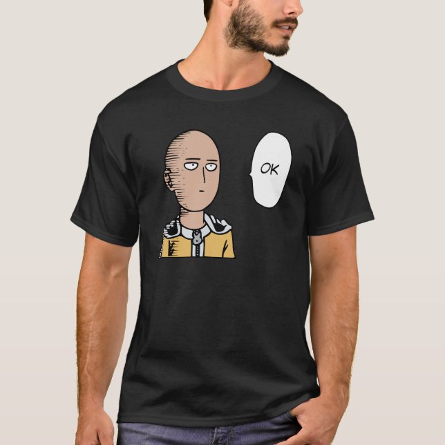 Camiseta One Punch OK Man Funny Saitama (Frente)