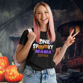 Camiseta One Spooky Mama, Fun Halloween Family