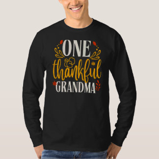 Camiseta One Thankful Grandma Thanksgiving Day 2022 Family