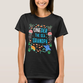 Camiseta Oneder The Sea Grandpa 1st Birthday Matching 