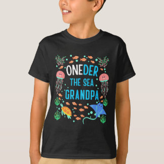 Camiseta Oneder The Sea Grandpa 1st Birthday Matching 