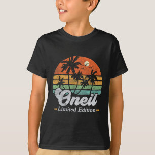 Camiseta Oneil Surname Funny Retro 90s Birthday Beach Famil