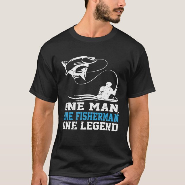 Camiseta Oneman One Fish One Legend Catching Line Hook (Frente)