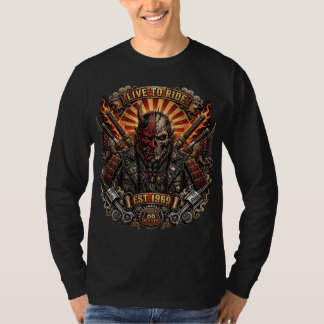 Camiseta Oni Biker Samurai , Viva para Andar de Samurai Oni