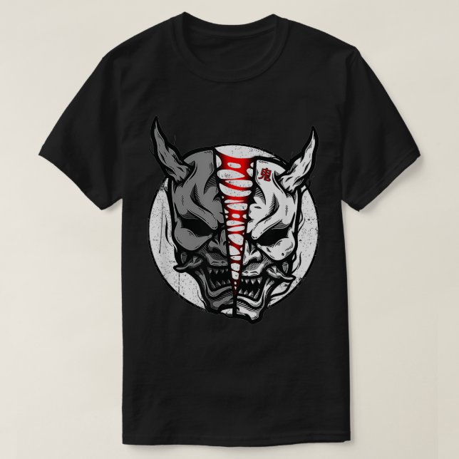 Camiseta Oni Demon Japan Devil (Frente do Design)