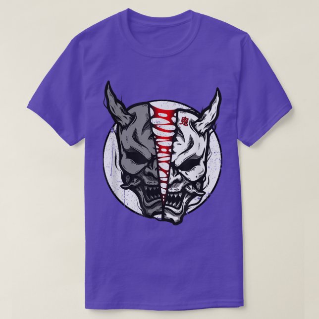 Camiseta Oni Demon Japanese Devil 898 (Frente do Design)