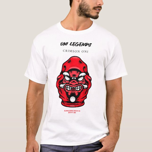 Camiseta Oni Legends – Crimson Oni | BurnCorpo Archive (Frente)